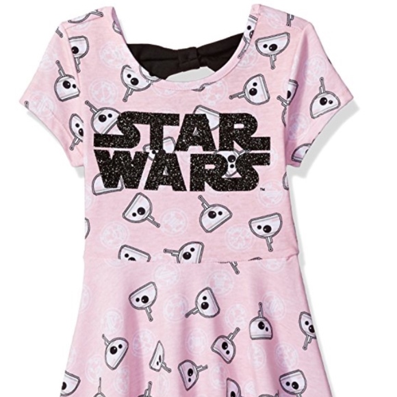 Pink Star Wars Bow-Back Dress - Picture 2 of 3